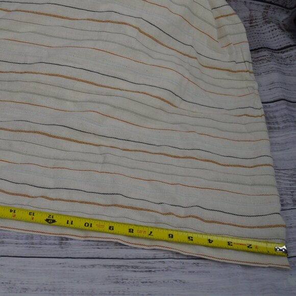 PARACHUTE Stripe Beach Blanket 100% Cotton Natural Size 90" × 80" NWOT - Picture 9 of 11